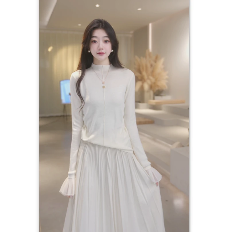 Basic House/百家好新款时尚百搭减龄长袖毛衣  B0824B5M222