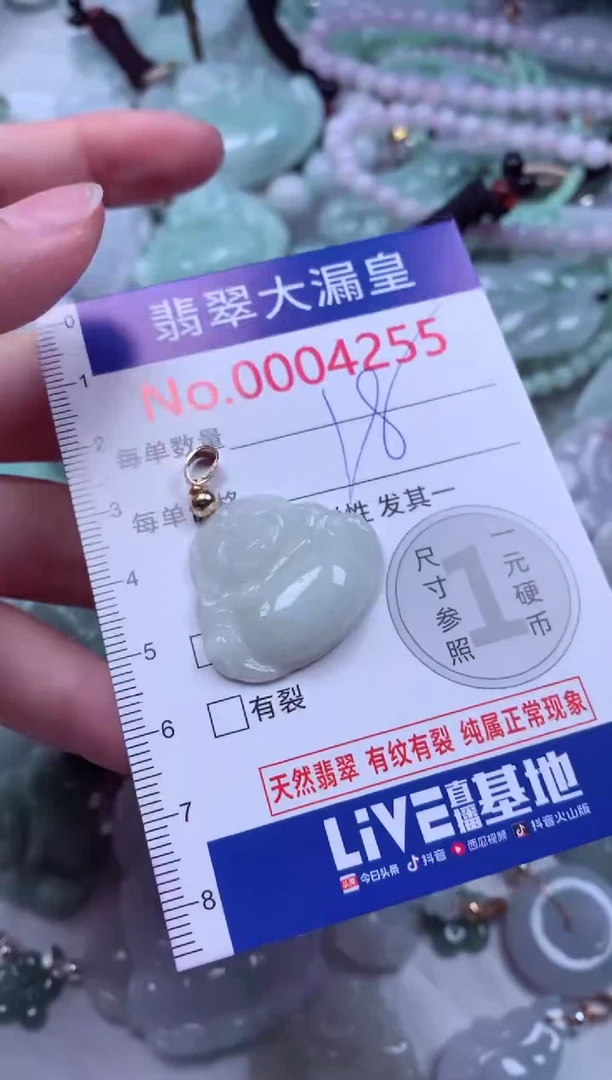 吊坠(不含链)未镶嵌翡翠4255