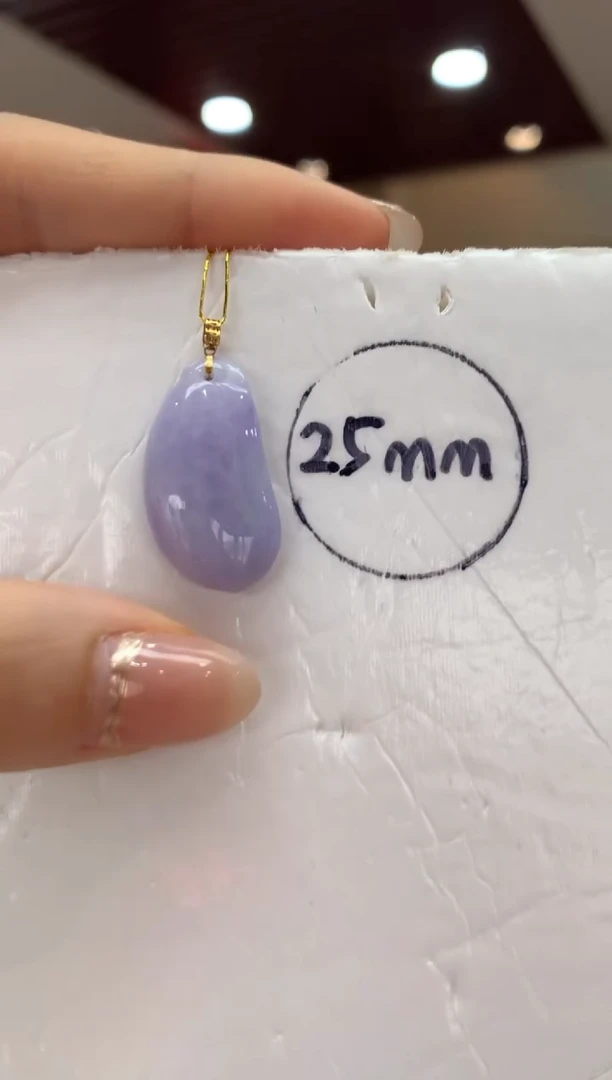 吊坠(不含链)18K金镶嵌翡翠福瓜