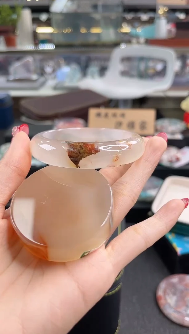 未镶嵌手镯石英质玉55圈口（赠品镯心）6648636