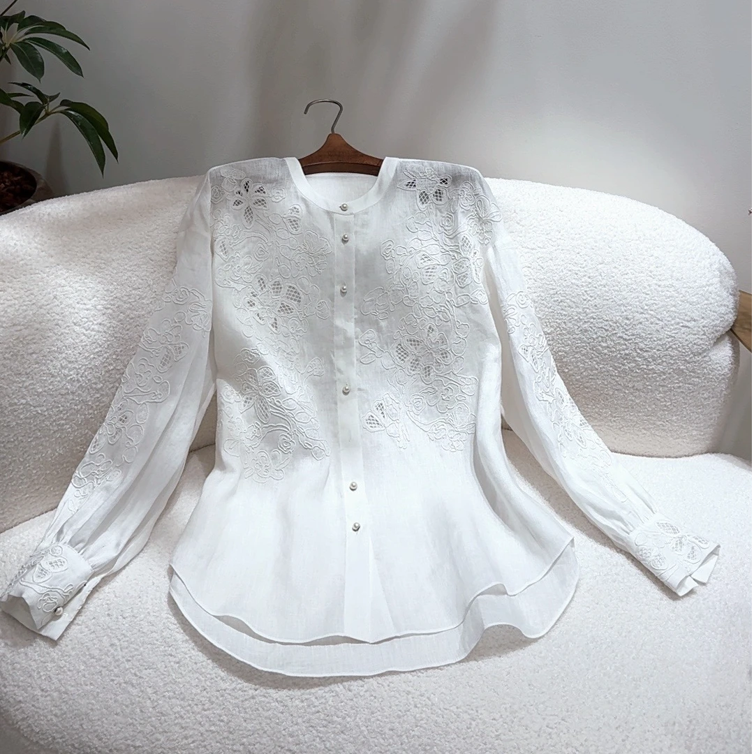 【苎云谣】山系白天鹅呼吸衬衫5265