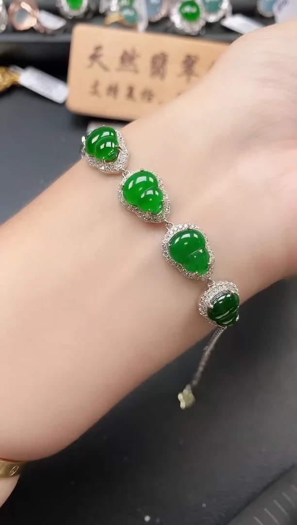 银S925镶嵌戒指翡翠111