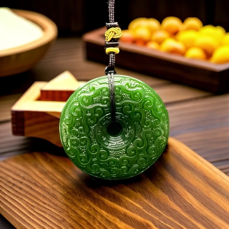 A637精品波菜龙纹平安扣国风