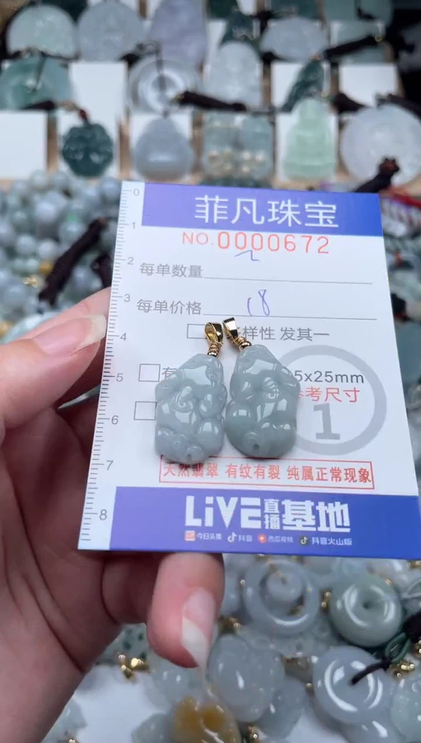 翡翠未镶嵌颈饰00..0672
