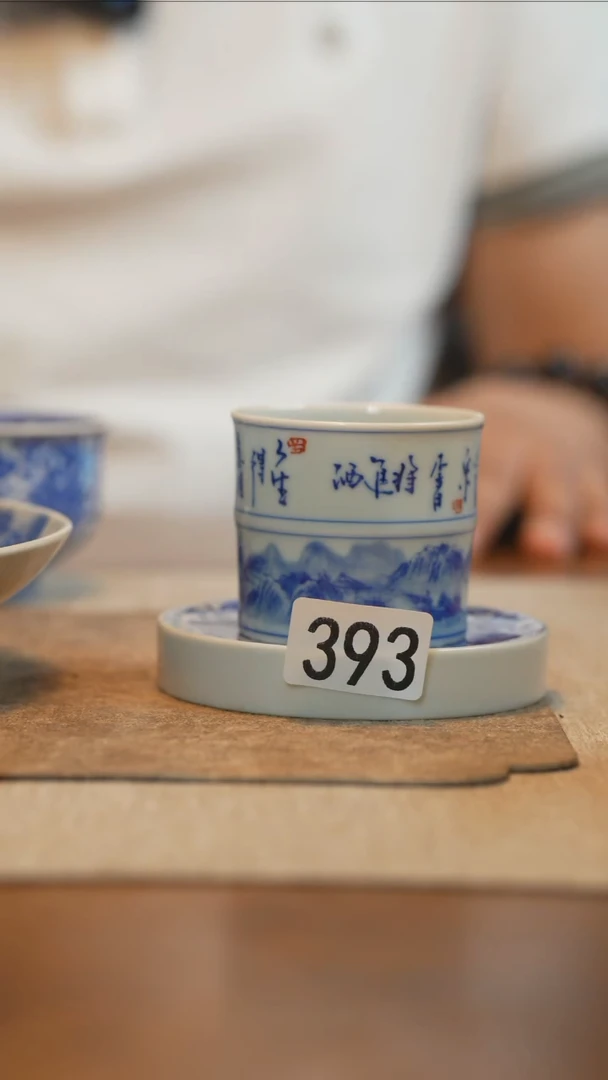 杯子全手工全手绘393瑕