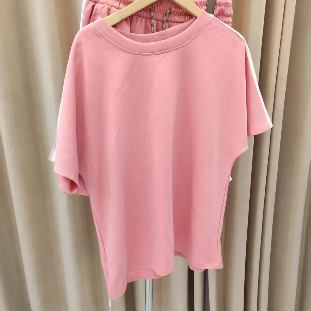 时尚套装年夏季新款减龄小个子短袖短裤休闲运动两件套Q1296