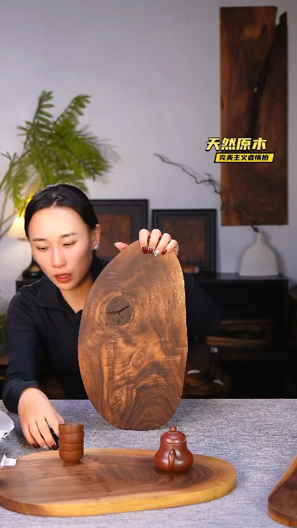 木北美黑胡桃原木.干裂疤结不属于商品质量问题完美主义者慎拍