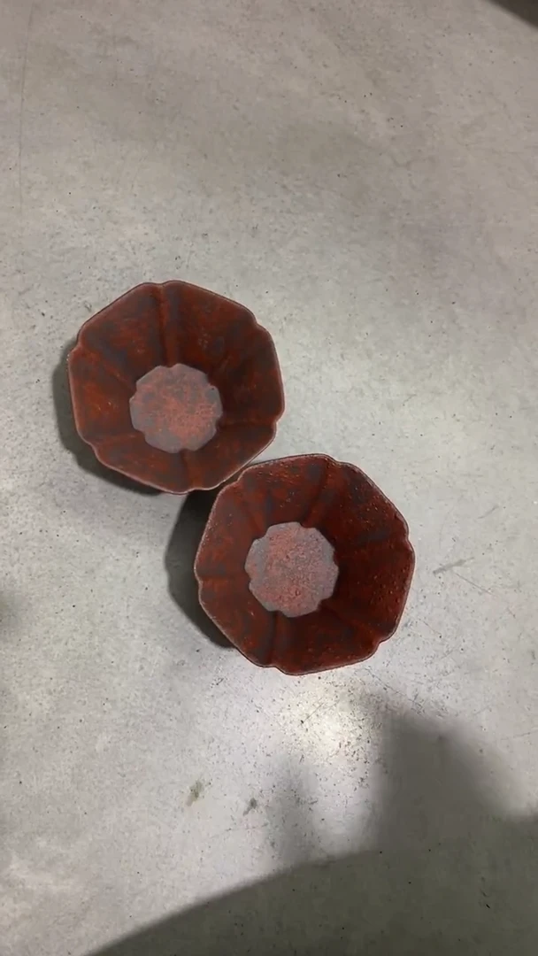 瓷片一对陶瓷茶具茶器