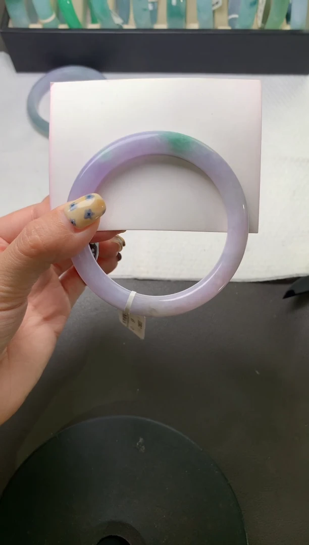 未镶嵌手镯（圆镯）翡翠57.8*8.8*8.7