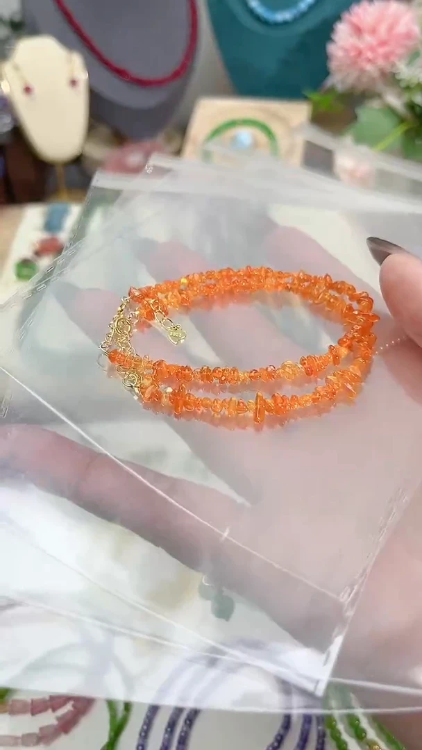 【闪购商品】火欧泊手链银S925镶嵌原石99