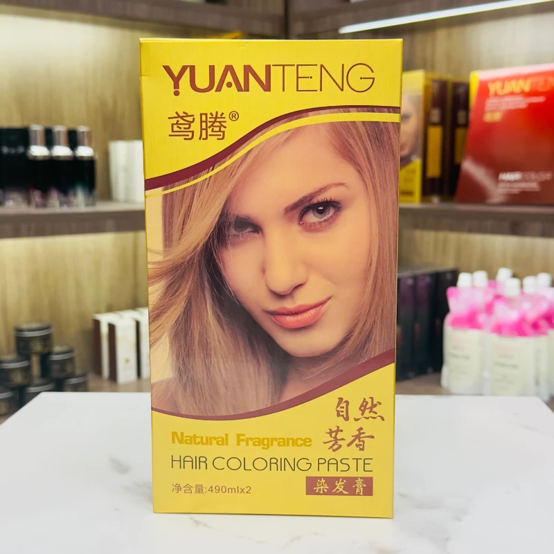 鸢腾香水大盒彩色焗油膏染发剂无味染膏染发膏彩油发廊理发店