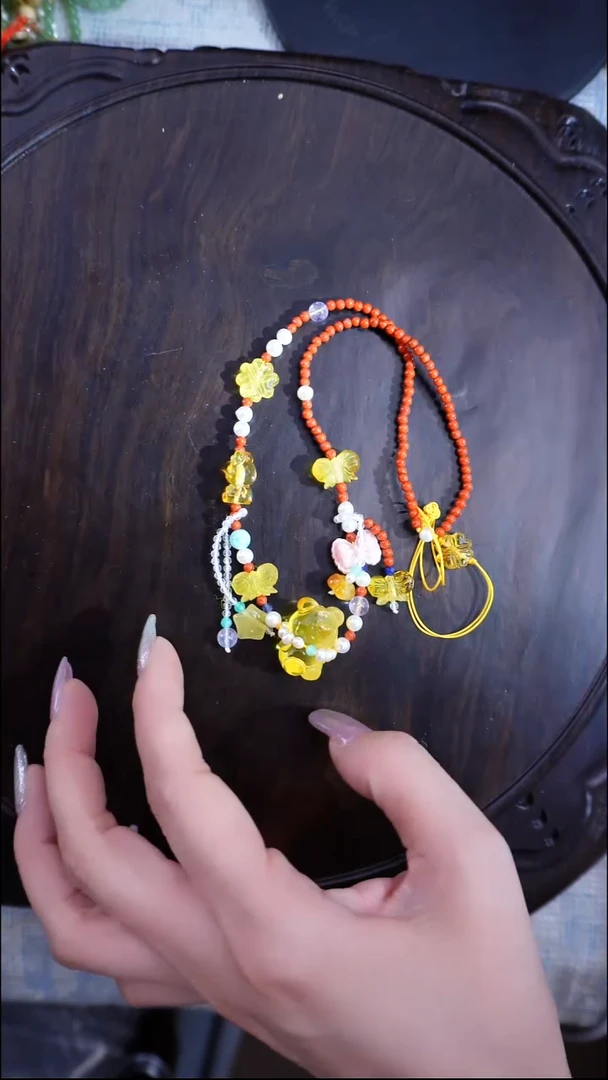 琥珀颈饰未镶嵌多样性发一