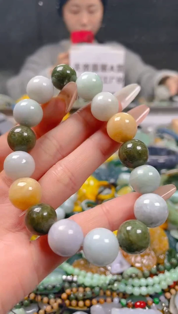 【闪购商品】翡翠颈饰未镶嵌13-14MM/A/翡翠A货一图一物