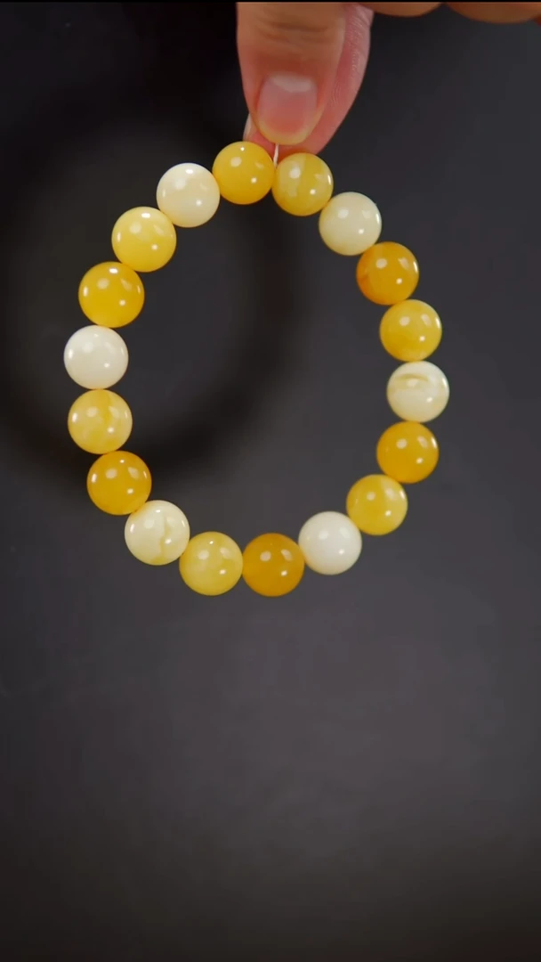 手链琥珀未镶嵌16.7多宝圆珠手串