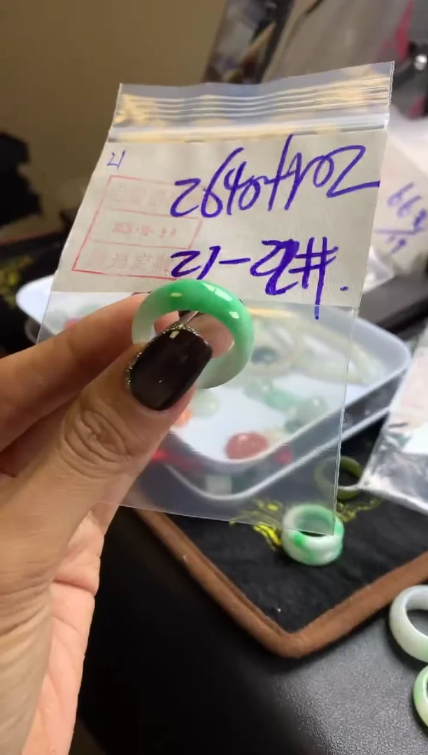 未镶嵌定制翡翠21戒圈21*2650元毛货需精抛光发