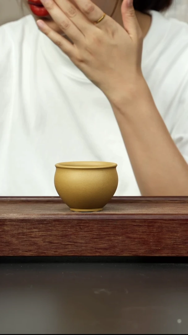 紫砂茶壶黄金段圆融杯