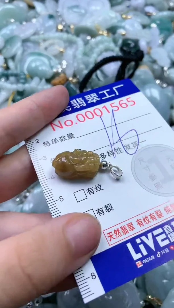 翡翠未镶嵌吊坠(不含链)1565