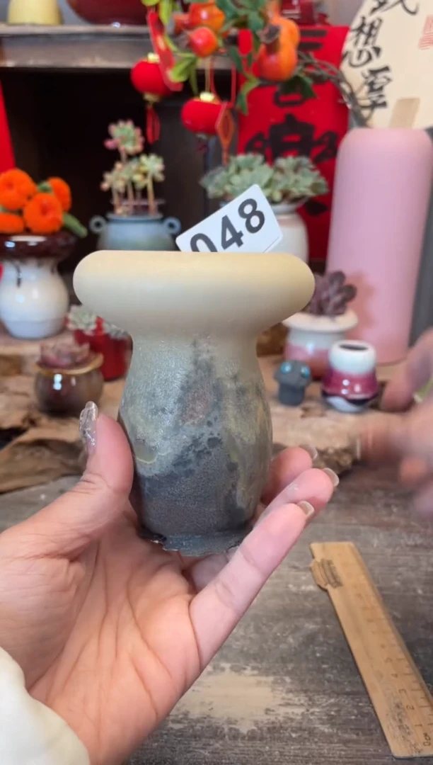 【闪购商品】摆件048微瑕知木小芳花盆