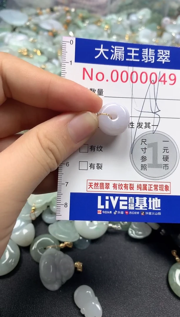 翡翠未镶嵌吊坠(不含链)049