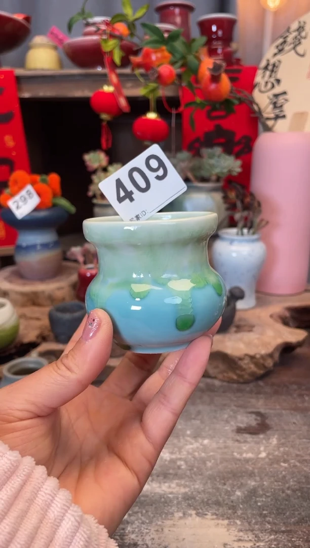 【闪购商品】摆件409知木小芳花盆