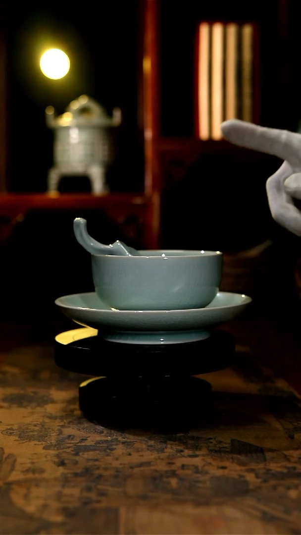 【闪购商品】宋廷御瓷原矿青绿釉餐具