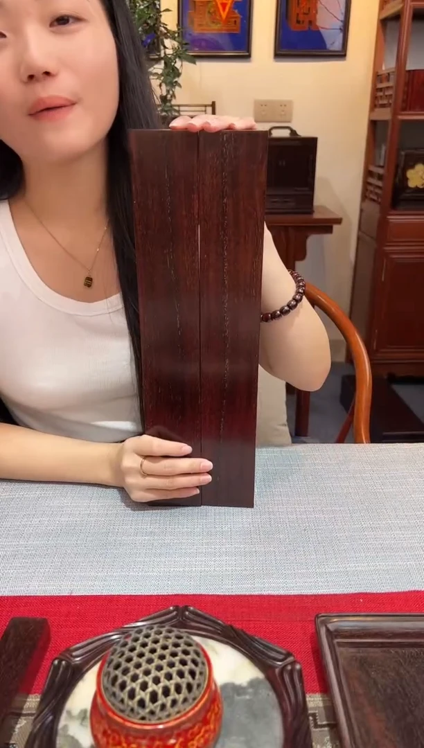 紫檀木类成套家具镇尺  对镇 一物一拍