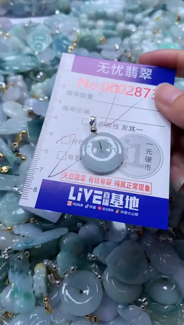 翡翠未镶嵌吊坠(不含链)2873