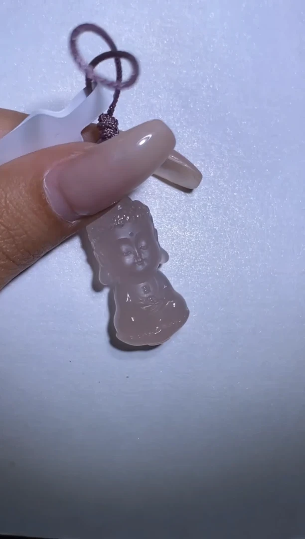 未镶嵌颈饰玛瑙/玉髓阿弥宝宝佛