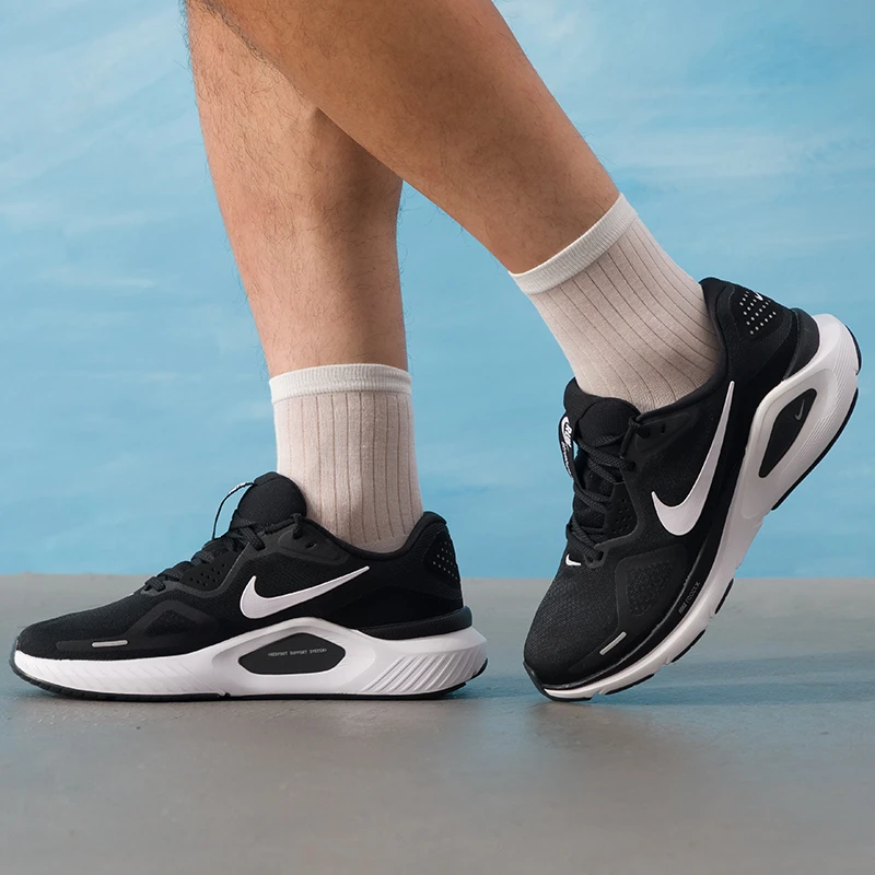 NIKE耐克男鞋2025春秋新款运动鞋STRU CTURE网面透气跑步鞋流光风