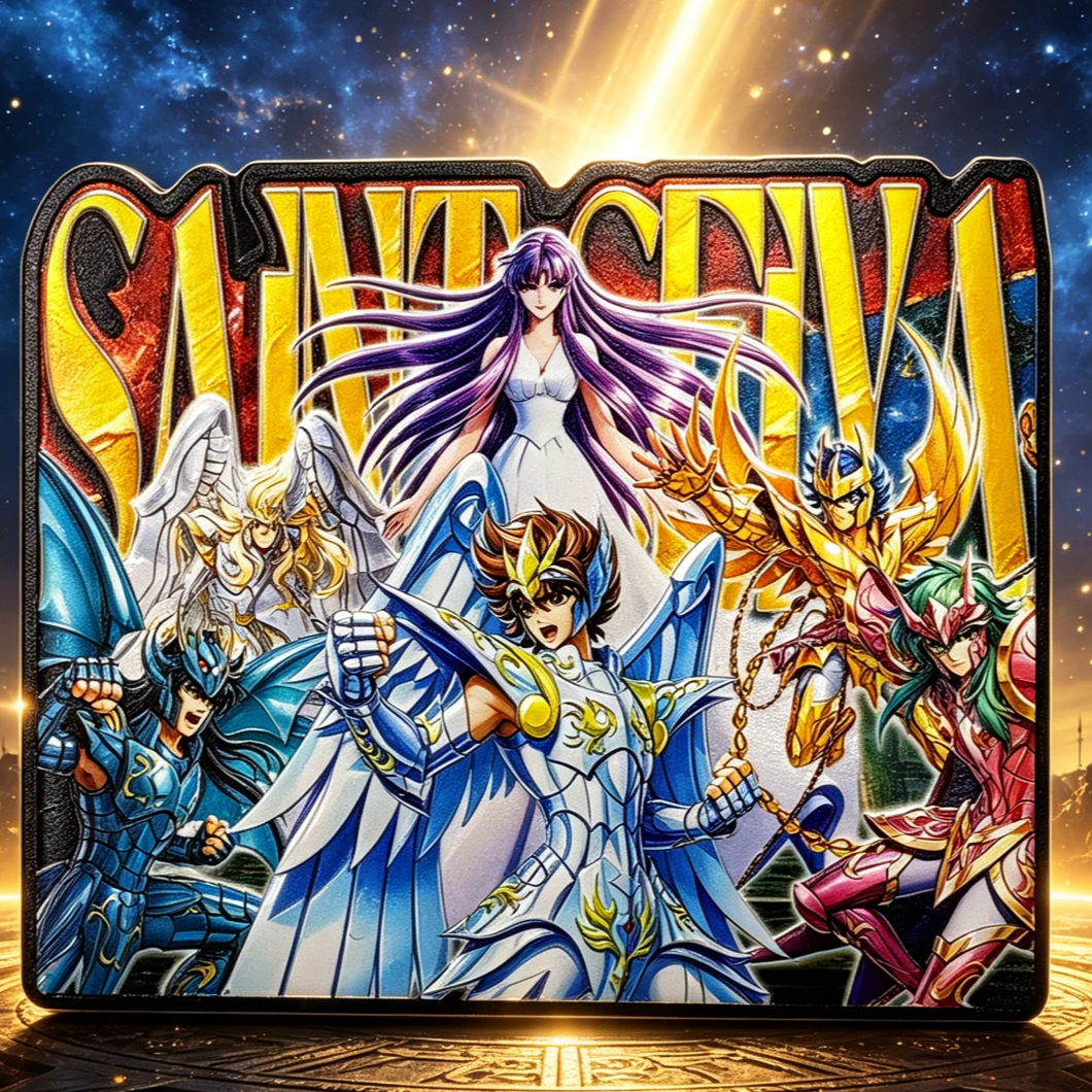 【冰箱贴/金属卡抬箱】圣斗士星矢立体浮雕金属卡/冰箱贴盲盒代拆