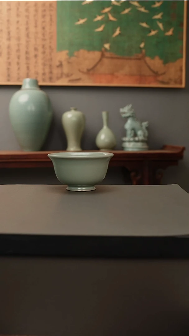 杯仿古釉原矿   压手杯 微微暇