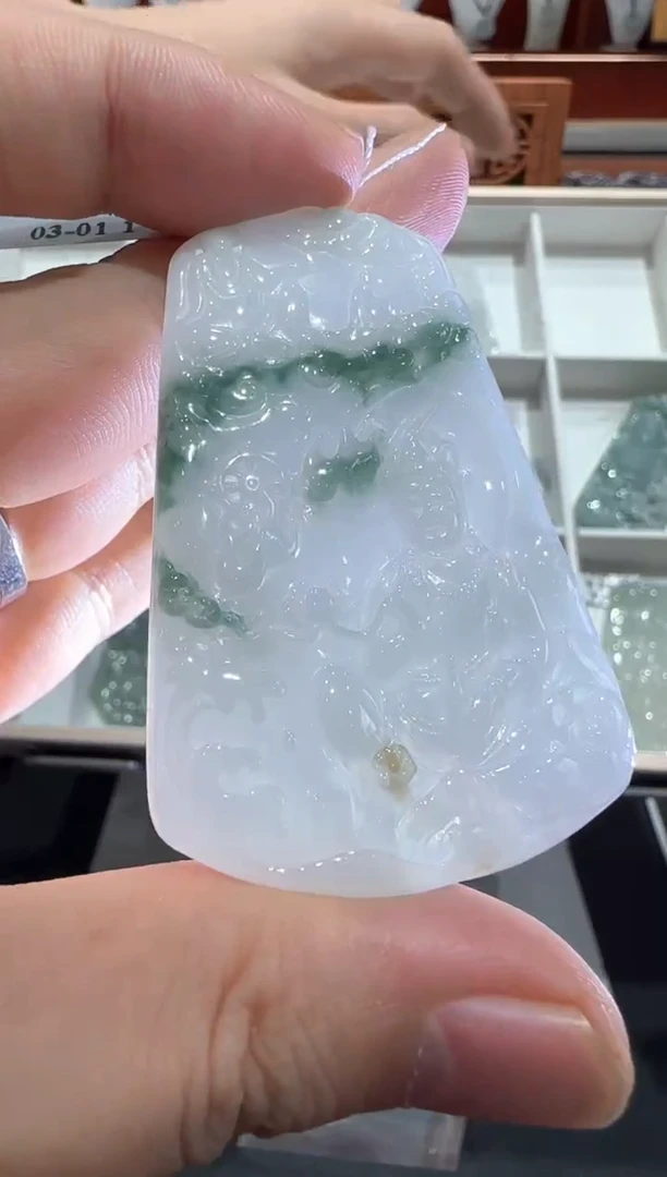 未镶嵌挂件翡翠A货翡翠多样性孤品