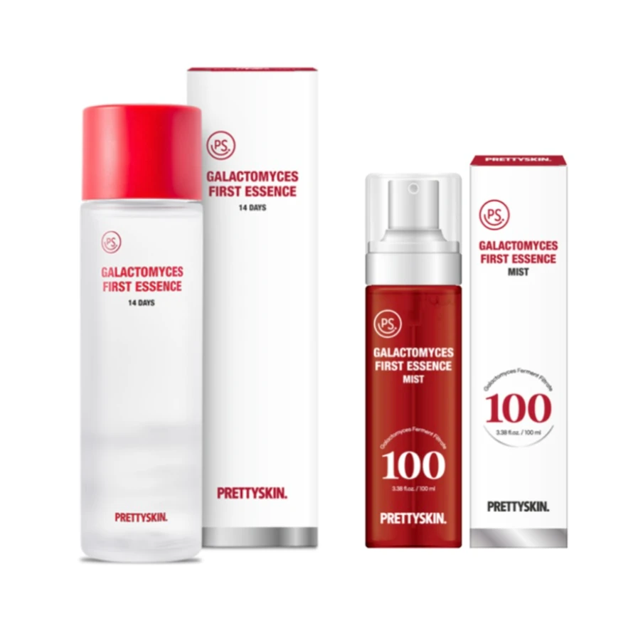 【半糖酵母神仙水+半乳糖酵母精华喷雾】PrettySkin保湿补水组合