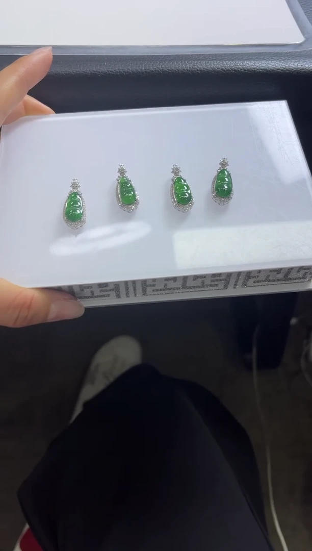 颈饰未镶嵌翡翠A373/多样性发一件/配绳子