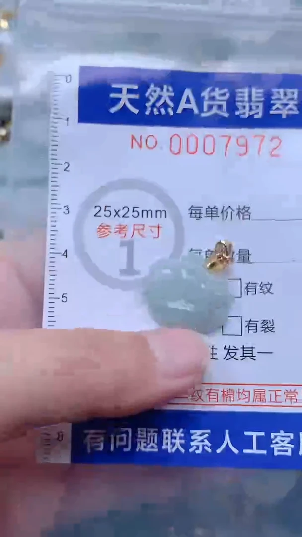翡翠未镶嵌吊坠(不含链)1