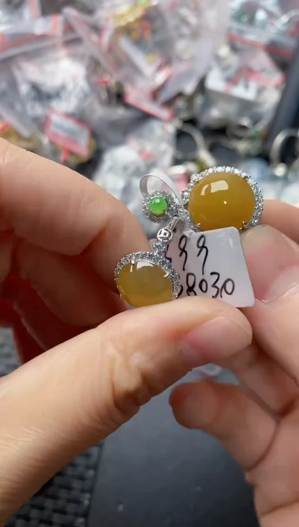 银S925镶嵌戒指翡翠101010