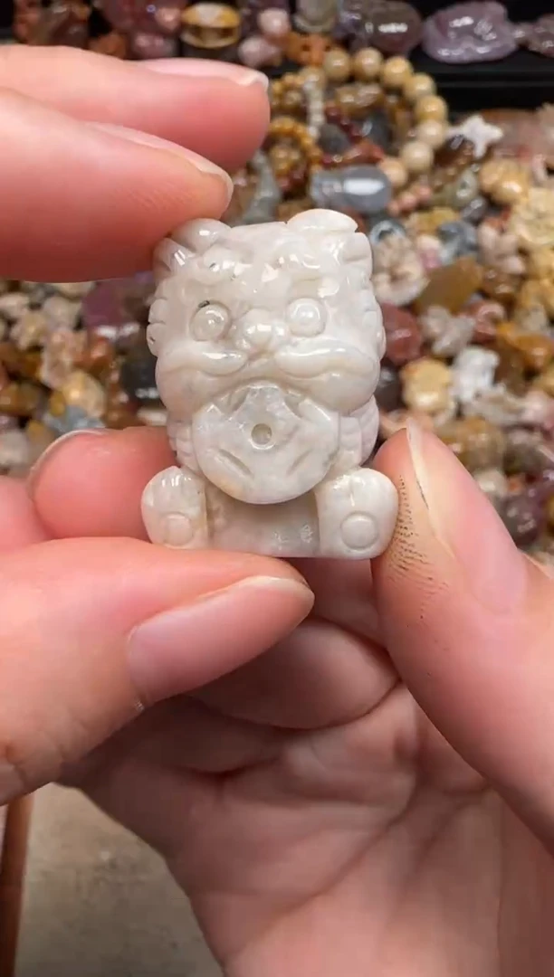 硅化珊瑚（珊瑚玉）未镶嵌颈饰100