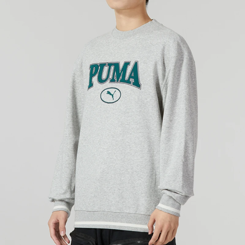 PUMA彪马针织卫衣男新款圆领时尚休闲套头衫运动上衣678422流光风