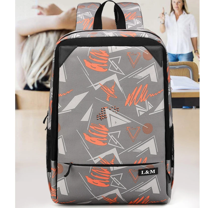 双肩双根防泼水双肩背透气双肩包女青少年时尚百搭文艺风书包轻便