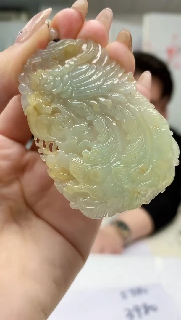 【闪购商品】定制翡翠未镶嵌5060jw-毛货挂件19