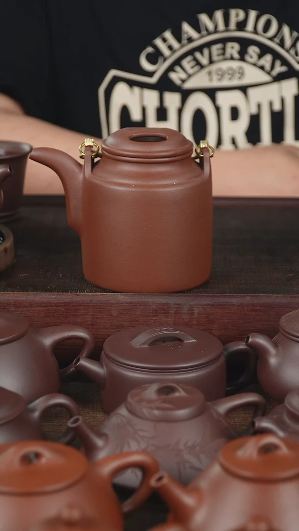 茶壶紫砂480cc老清水泥洋桶加茶叶