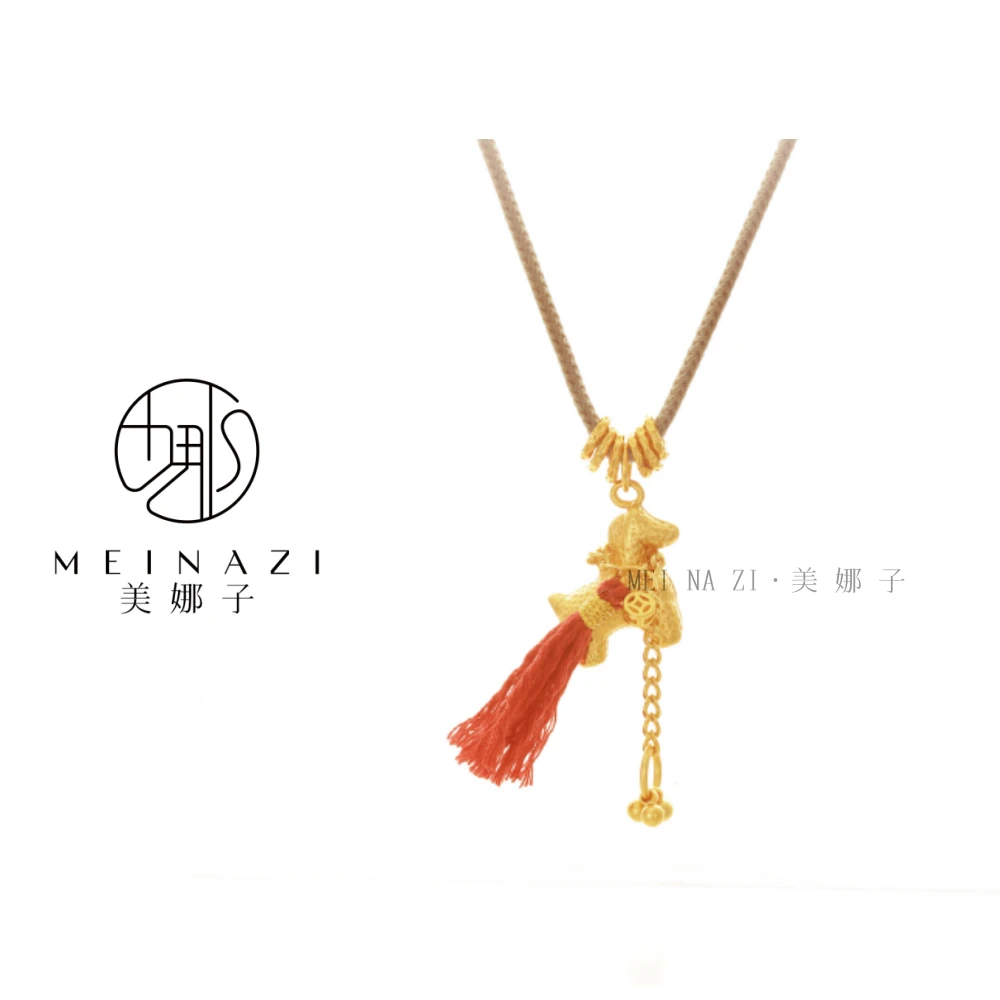 MEINA/新款马上有钱花项链轻奢时尚百搭复古精美