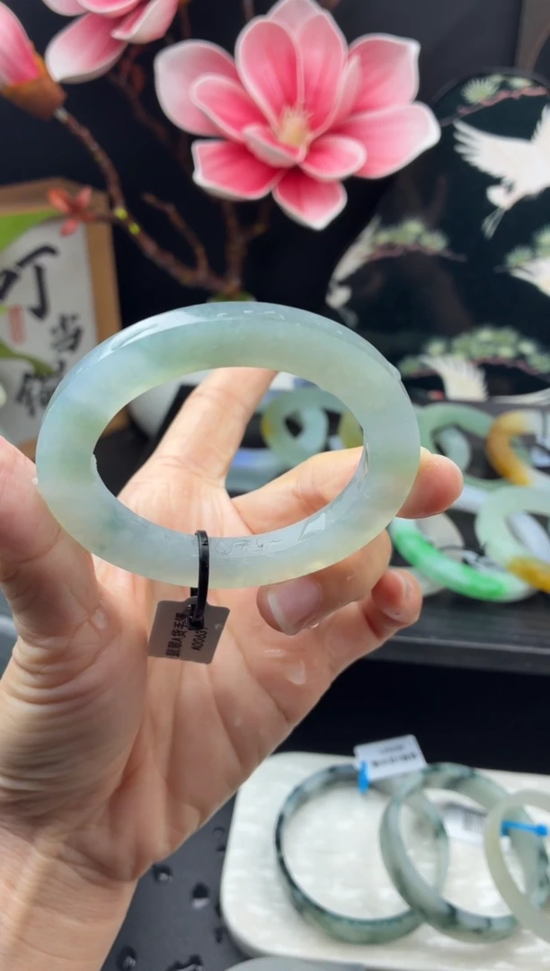 未镶嵌手镯定制翡翠46号叮当手镯49-56