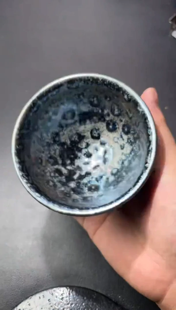 茶盏555叶紫建盏叶紫