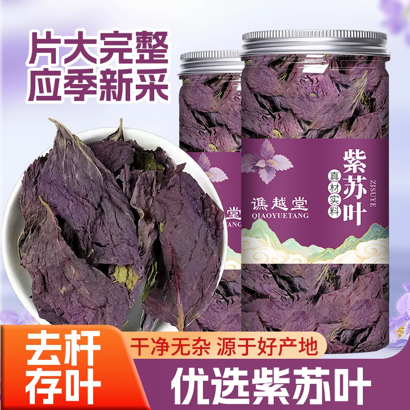 紫苏叶干新鲜食用中药材泡水泡茶煮鱼虾香料非紫苏叶粉大片新货