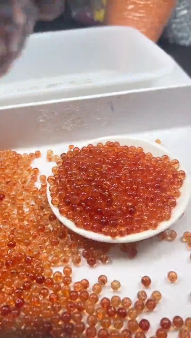 未镶嵌颈饰水晶w1718金橙阿塞6mm*30颗