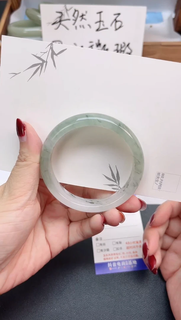 未镶嵌手镯石英质玉V24-55.8