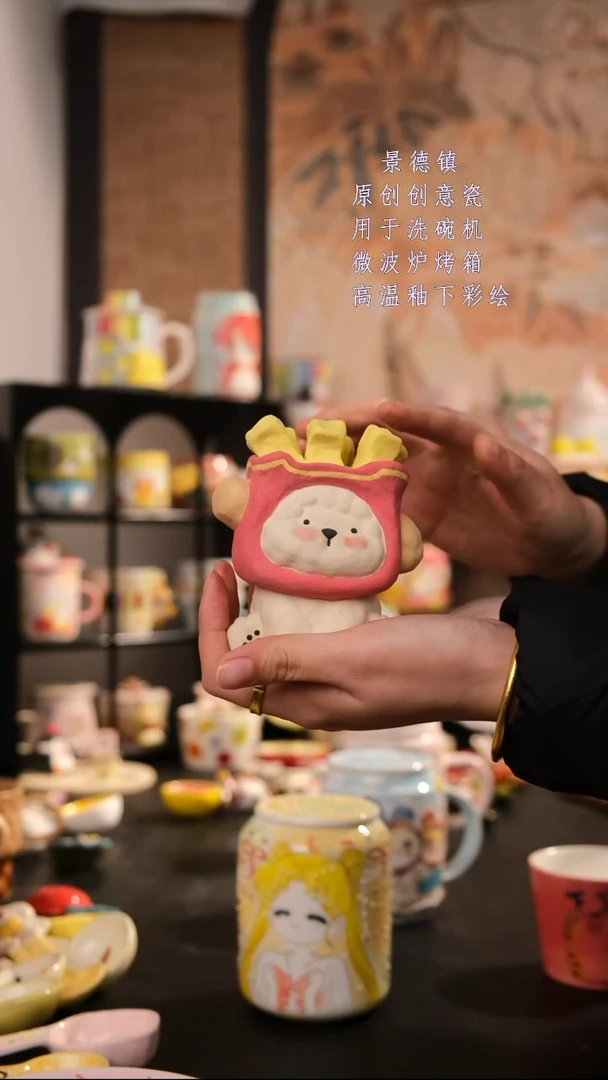 摆件陶旺的可以陶瓷设计师款