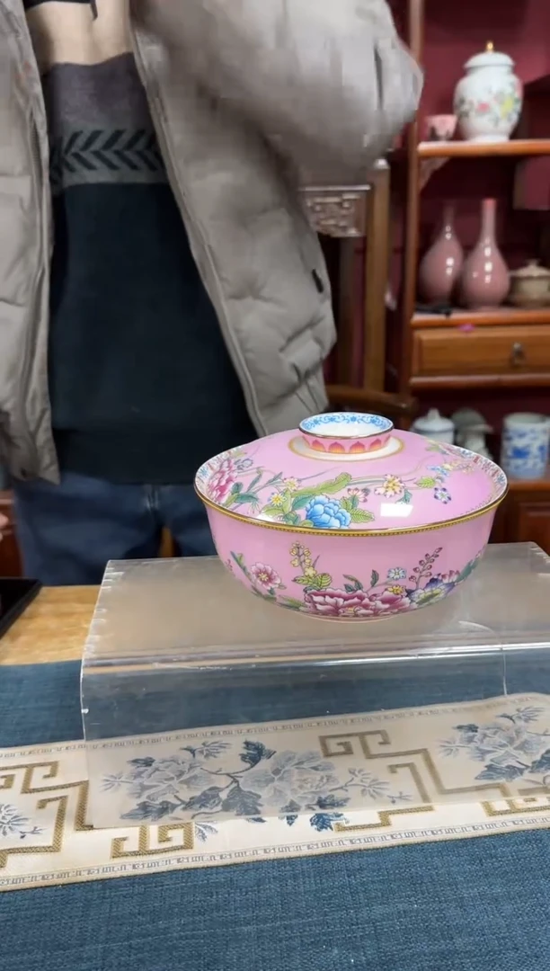盖碗珐琅彩 盖碗