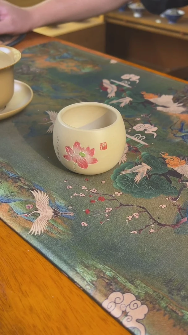 北*荷花 白泥杯